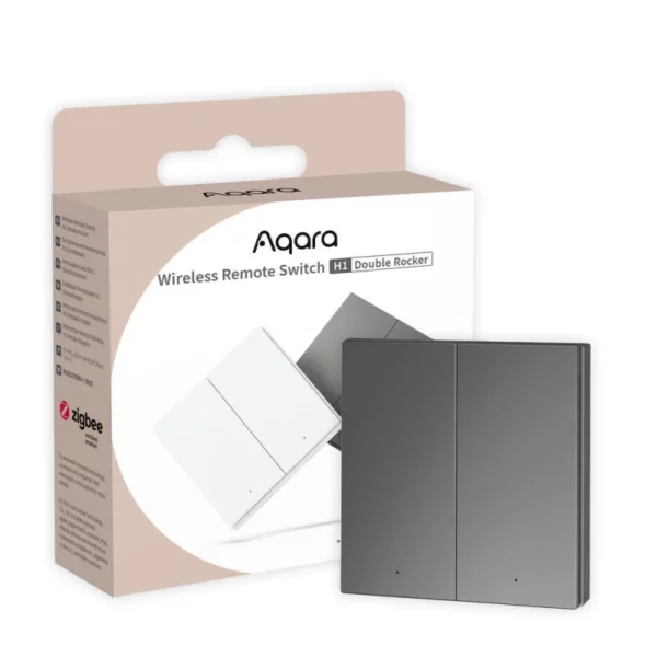 AQARA Smart Wireless Switch 2-os. harmaa