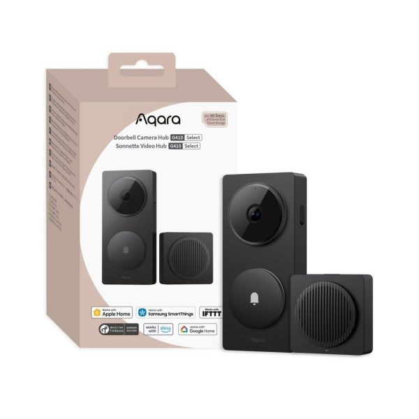 AQARA Smart Video Doorbell G410 musta