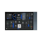 Shelly Wall Display XL hopean harmaa 10,1"