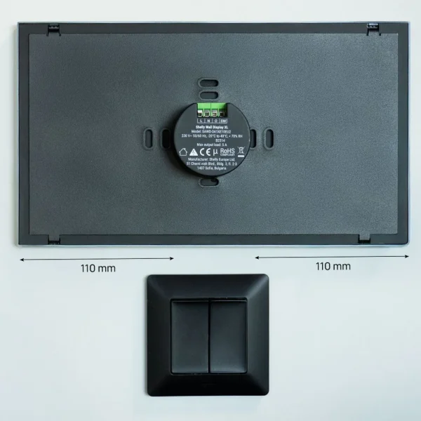 Shelly Wall Display XL musta 10,1" - Image 3