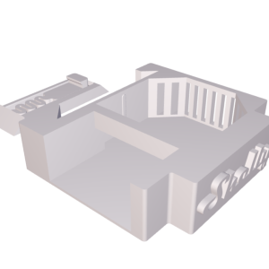 3D-tulostettu "supporto barra din shelly dali dimmer 3"