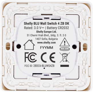 BLU Wall Switch 4 ZB DK valkoinen - Image 3