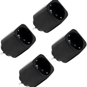 Shelly Plug M Gen3 musta 4 paketti