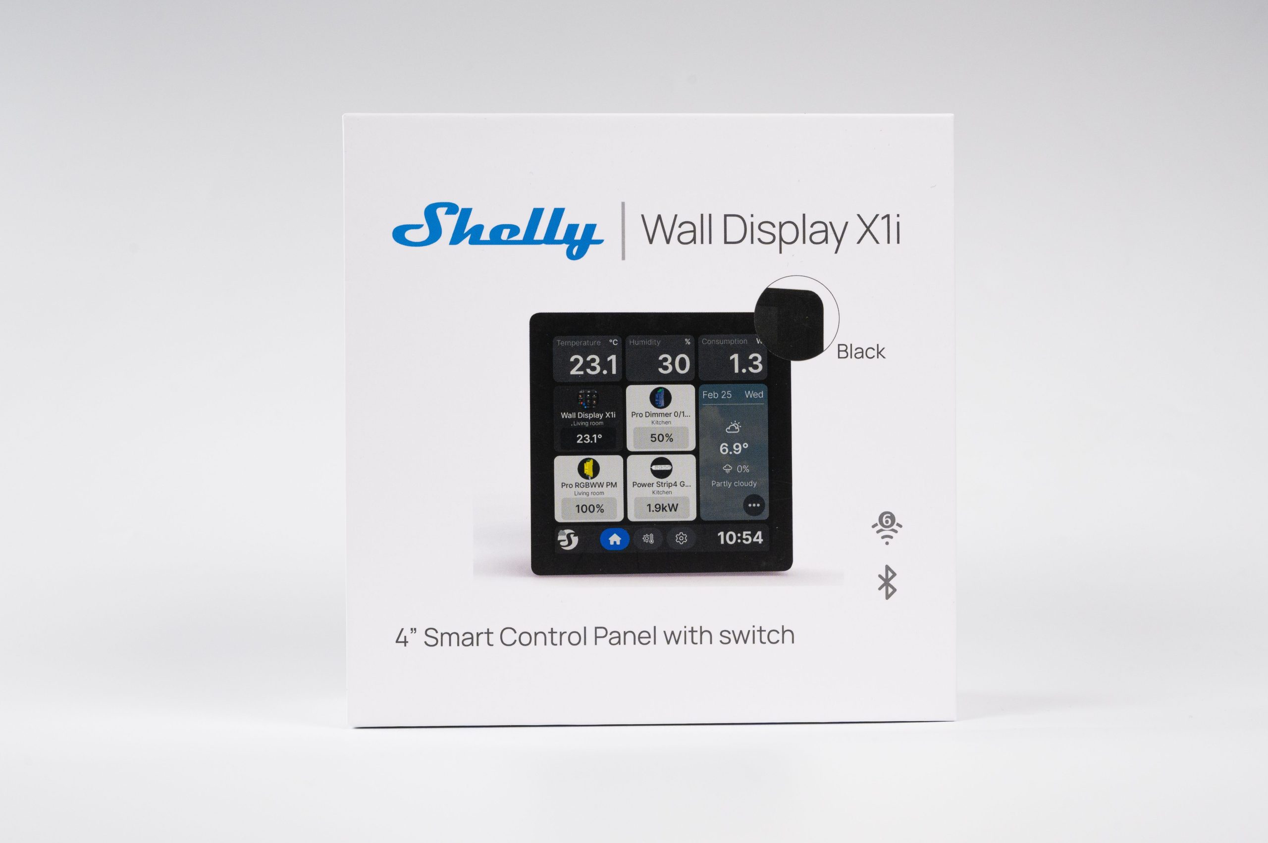Shelly Wall Display x1i  (musta)