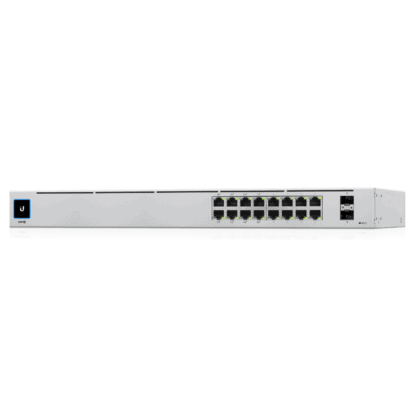 Ubiquiti Switch smart managed Layer2 18 Port • 16x GbE • PoE Budget 42W • 8x PoE at • 2x SFP • 19" • Lüfterlos • UniFi • USW-16-POE - Image 2