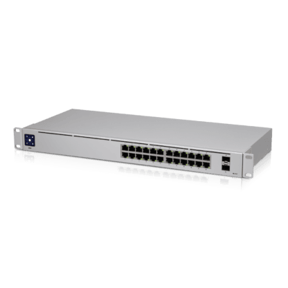 Ubiquiti Switch smart managed Layer2 26 Port • 24x GbE • 2x SFP • 19" • Lüfterlos • UniFi • USW-24