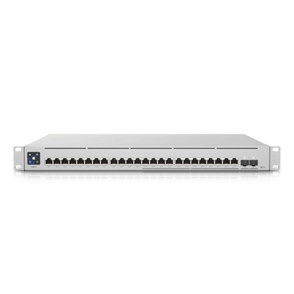 Ubiquiti Switch full managed Layer3 26 Port • 12x 2,5 GbE • 12x GbE • PoE Budget 400W • 24x PoE at • 2x SFP+ • 19? • UniFi • USW-Enterprise-24-POE - Image 2