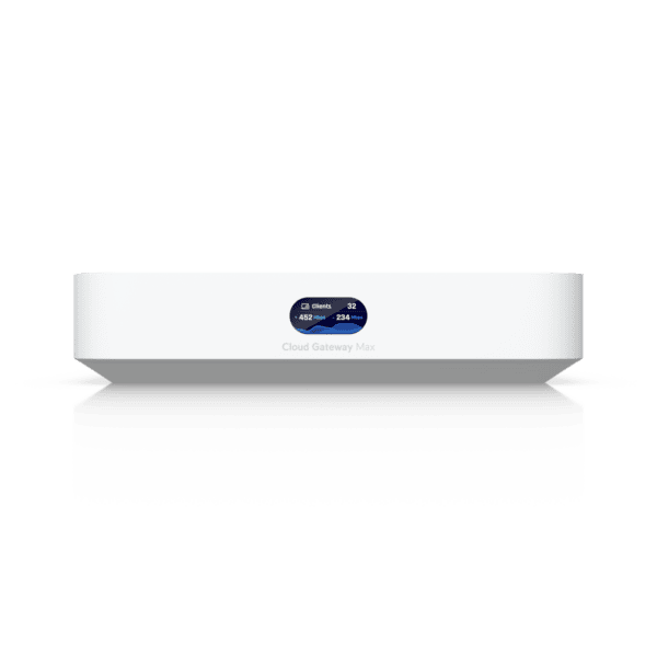 Ubiquiti UniFi Cloud Gateway Max Â&bull, 1x 1/2,5 GbE RJ45-Port WAN Â&bull, 4x GbE RJ45-Ports LAN Â&bull,  1 Gbps routing IDS/IPS Â&bull, UCG-MAX