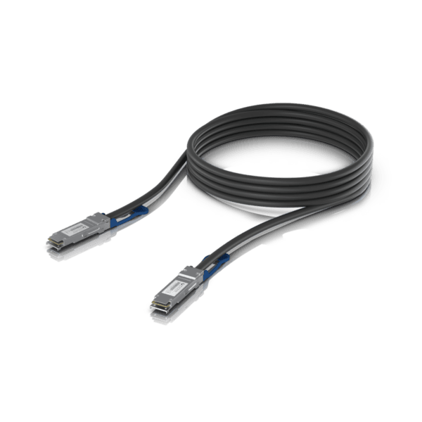 Ubiquiti UniFi Direct Attach Copper Cable (DAC) Â&bull, 100Gbps Â&bull, 3m Â&bull, QSFP28 Â&bull, UACC-DAC-QSFP28-3M